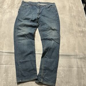 Levis 541 Jeans Mens 38x34 Blue Denim Faded Athletic Fit Stretch Casual Adult